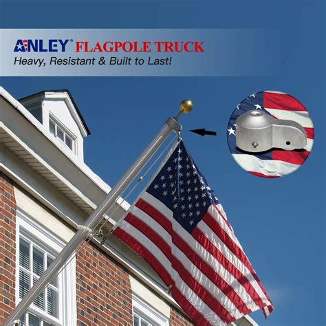 Buy Anley Authentic Flagpole Truck With Nylon Pulley Sliver Cast