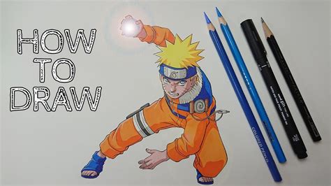 How To Draw Naruto Uzumaki Tutorial Fighting Pose Youtube