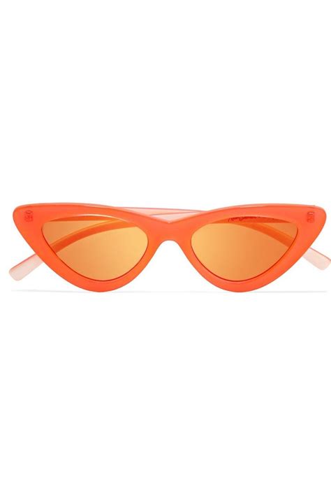 Top 9 Coolest Cat Eye Sunglasses For Women Fashionterest Mirrored Sunglasses Le Specs