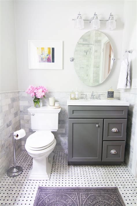 Romantic And Elegant Small Bathroom Design Hupehome