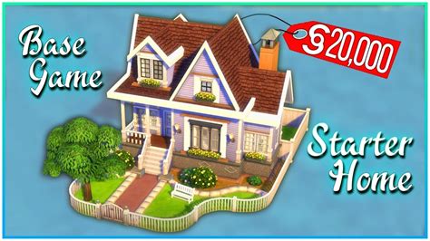 Sims 4 Speed Build Base Game Starter Home Kate Emerald Youtube