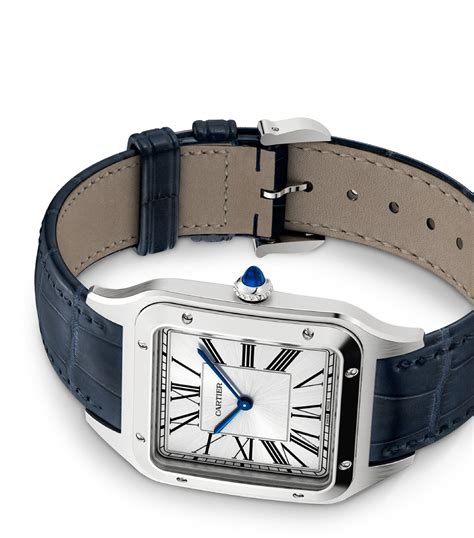 Cartier Stainless Steel Santos Dumont Watch 466mm Harrods Uk
