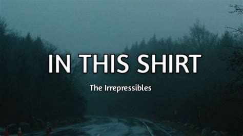 The Irrepressibles In This Shirt Lyrics Youtube