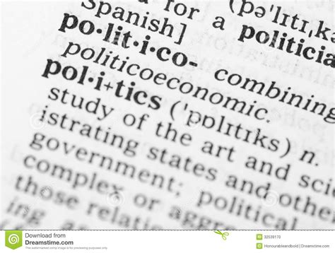 Every week during parliament, members of the cabinet (secretaries of state from all departments and some other ministers). Macro Image Of Dictionary Definition Of Politics Stock ...