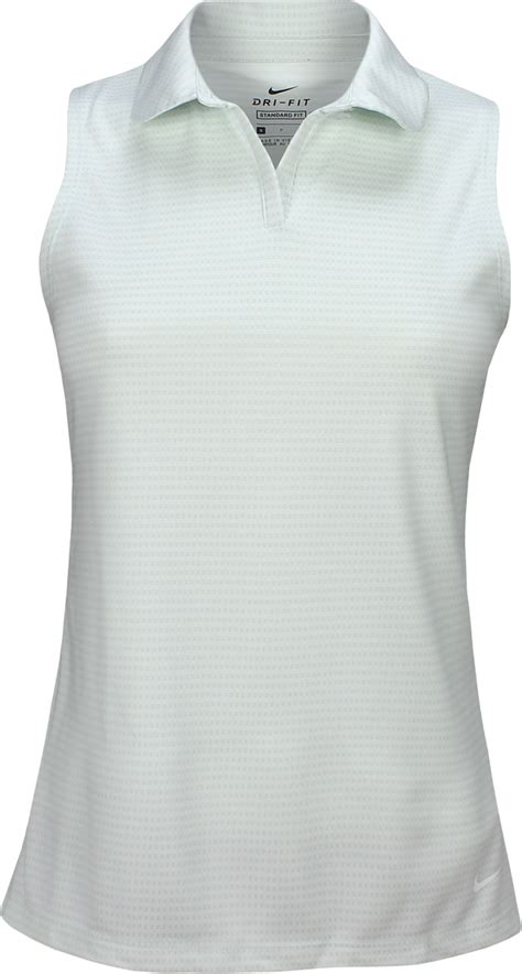 Nike Womens Dri Fit Victory Textured Sleeveless Golf Shirts