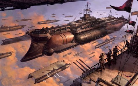 Steampunk Airship Wallpapers Top Free Steampunk Airship Backgrounds
