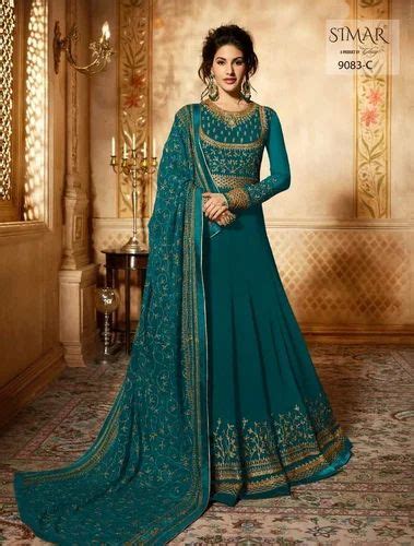 Party Wear Embroidered Glossy Anarkali Suit At Rs 1995 In Bengaluru