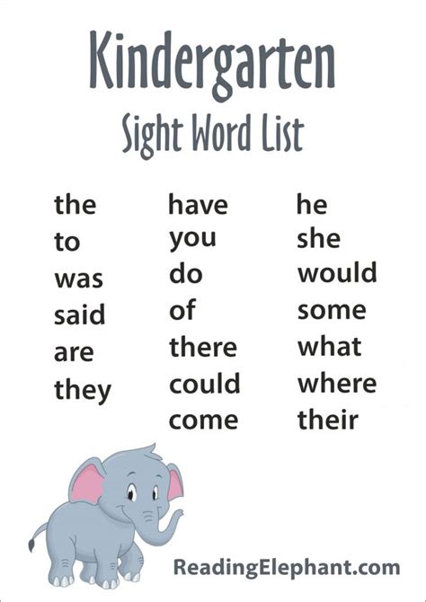 Sight Word The Printable Book