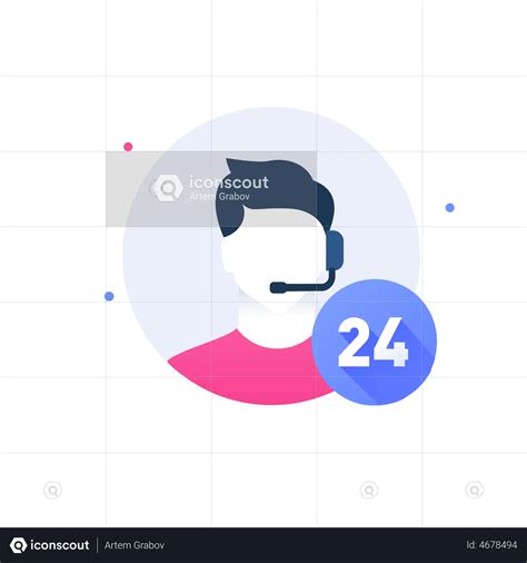 Male Customer Service Operator Animated Icon Download In Json Lottie
