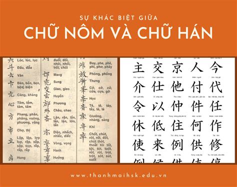 Tìm Hiểu Về Chữ Nôm Và điểm Khác Biệt Với Chữ Hán