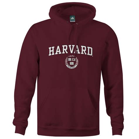Harvard University Crest Hooded Sweatshirt Crimson