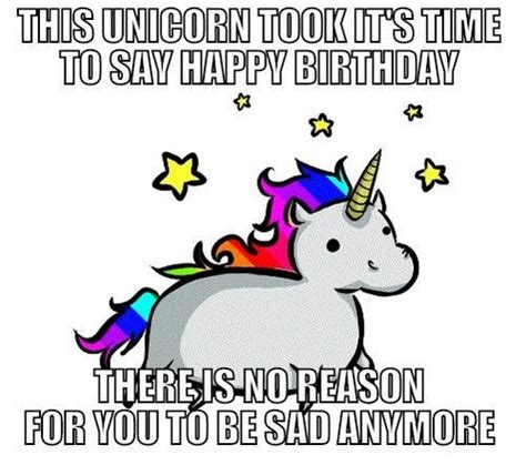 Unicorn Birthday Meme