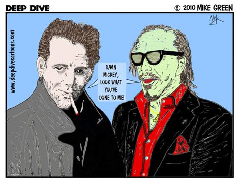 Deep Dive Cartoons By Mike Green 36237 Ode To Mickey Rourke