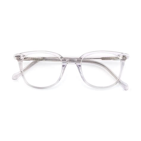 Clear Wayfarer Acetate Square Eyeglasses 17562 In 2022 Horn Rimmed Eyeglass Lenses Eyeglasses