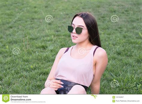 Attractive Brooding Woman Stock Image Image Of Nature 123162857