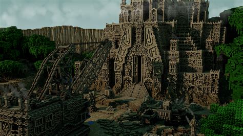 An Awesome Render Of A Huge Minecraft Structure Minecraft