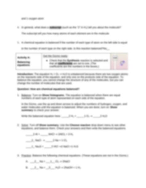 We did not find results for: Gizmo Balancing Equations Answer Key : Balancing Chemical ...