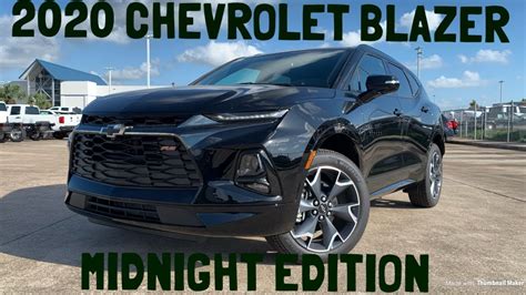 2020 Chevrolet Blazer Rs Midnight Edition Startup And Review Youtube
