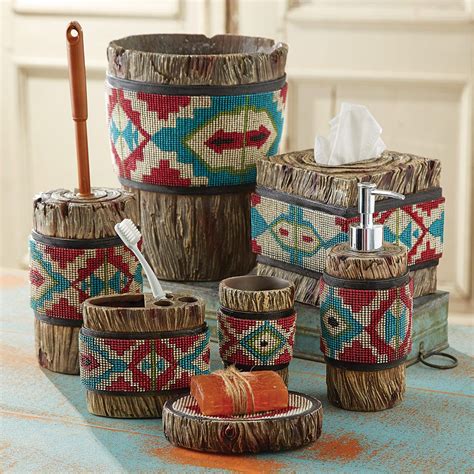 Read on for our top 10. Aztec Southwestern Bath Accessories | Bath accessories ...
