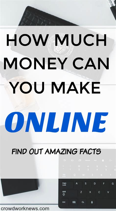 Who knows, you could uncover a new passion or pay off your credit card debt. How Much Money can you Make Working Online - Crowd Work News