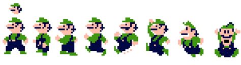 Luigi Walk Sprites Pixel Art Maker Reverasite