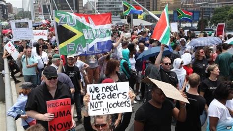 South Africa Zuma Protests The People Have To Stand Up Bbc News