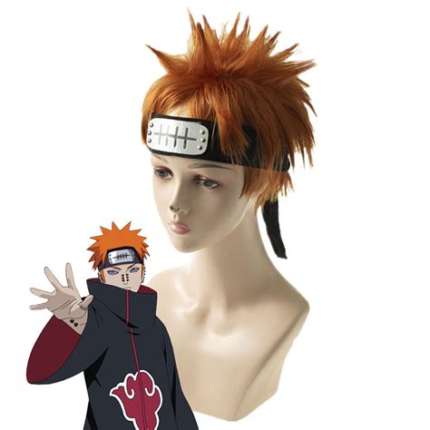 Akatsuki Pain Pein From Naruto Halloween Orange Cosplay Wig Gcosplay