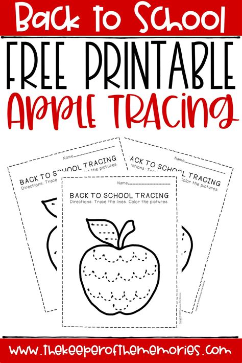 Check spelling or type a new query. Free Printable Tracing Back to School Preschool Worksheets ...