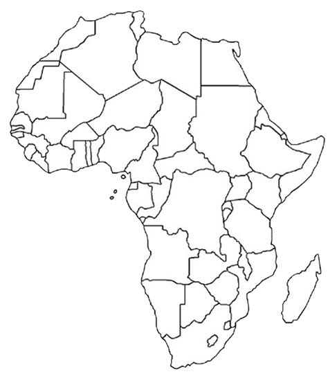 We can create the map for you! Africa Blank Political Map