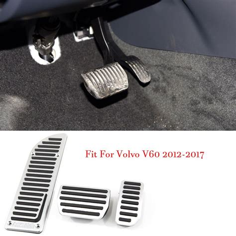 Alloy Accelerator Gas Brake Footrest Pedal Plate Pad Cover Fit For