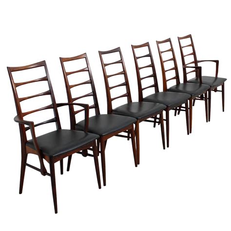 Koefoed Hornslet Danish Modern Rosewood Dining Chairs - Set of 6 | Rosewood dining chairs ...