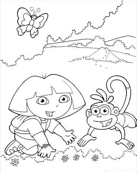 Mewarnai Gambar Dora