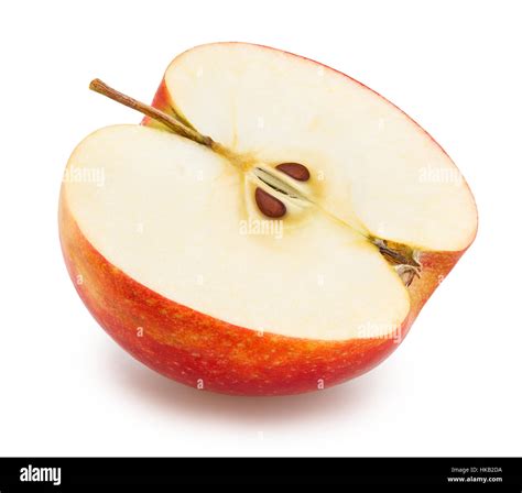 Red Apple Slice Isolated Hi Res Stock Photography And Images Alamy