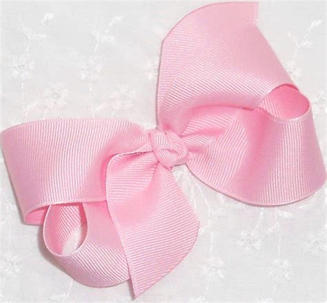 Light Pink Hair Bow Hair Bows Bows For Girls Girls Bow Etsy Pink