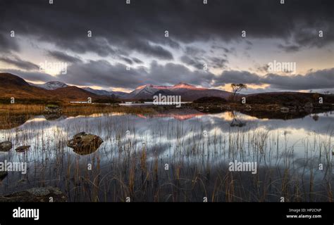 Loch Nah Achlaise Rannoch Moor Glencoe Landscapes Scottish Highlands