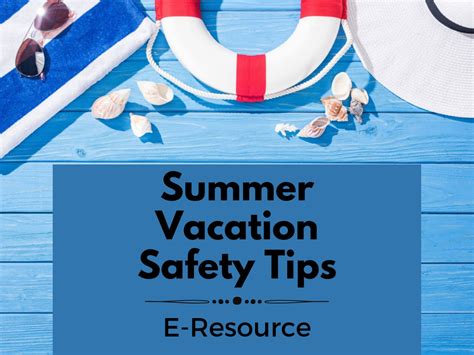 120 Summer Vacation Safety Tips For Fun In The Sun Printable Etsy