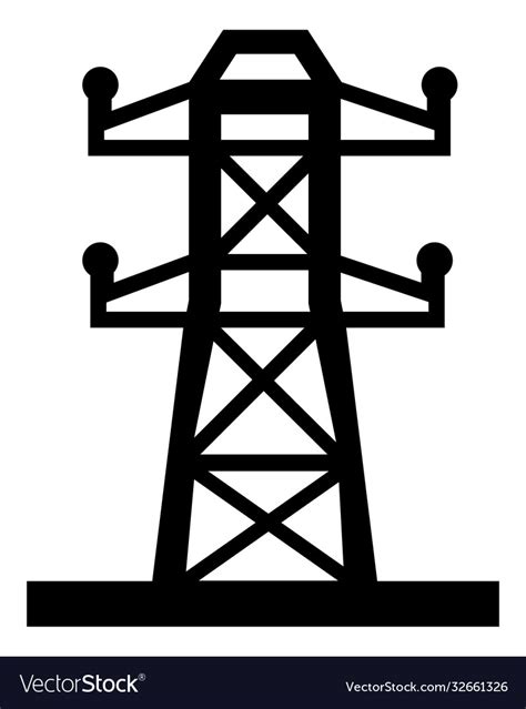 High Voltage Power Lines Royalty Free Vector Image