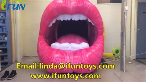 Stage Background Props Inflatable Opening Sexy Lip Mouth Model For