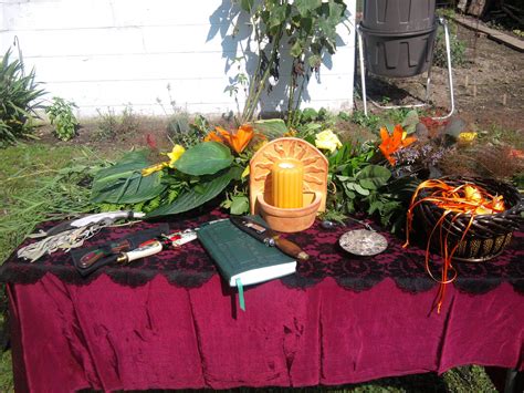 Our 2011 Litha Celebration Altar Summer Solstice Litha Pagan Rituals