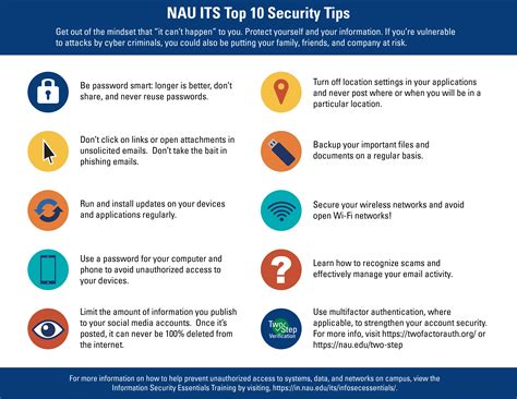Nau Its Top 10 Security Tips Information Technology Services