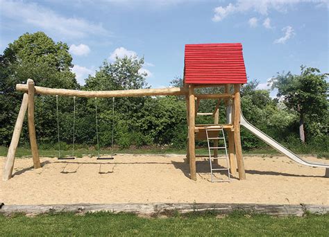 Slide And Playtowers Made Of Robinia Wood Ziegler Spielplätze