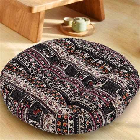 22 Inches Large Floor Pillow 4 Inches Thicken Seat Chair Cushion Round