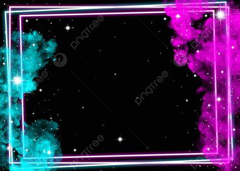 Background Bingkai Galaksi Neon Neon Neon Merah Muda Neon Biru Latar
