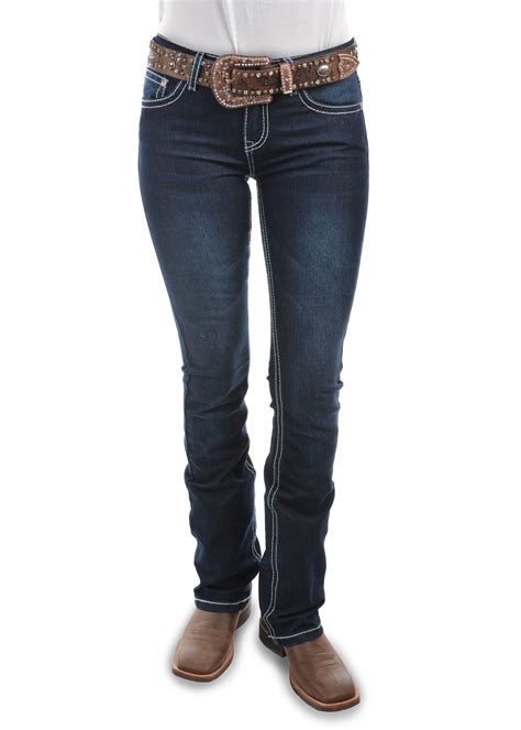 Pure Western Womens Macy Jeans Outback Whips And Leather