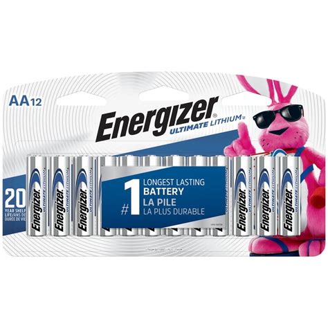 Energizer Ultimate Lithium Aa Batteries 12 Pack The Home Depot Canada
