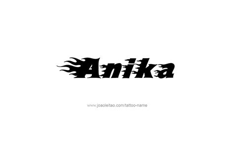 Anika Name Tattoo Designs