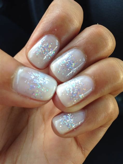 Brand has been built strategically, emphasizing styling products and analyzing consumer preferences. Gel nails with nude fade and silver sparkles by Lee - Yelp