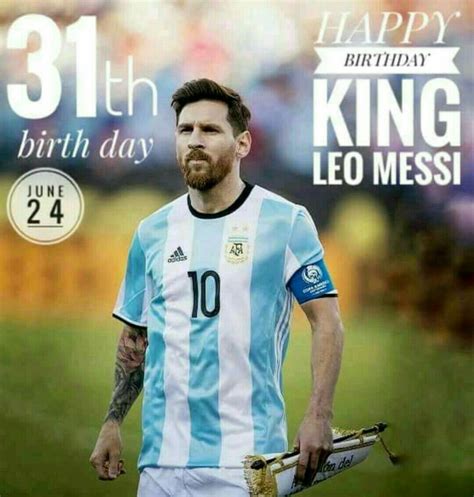Happy Bday Leo 24th June Uefa Champions Fútbol Messi
