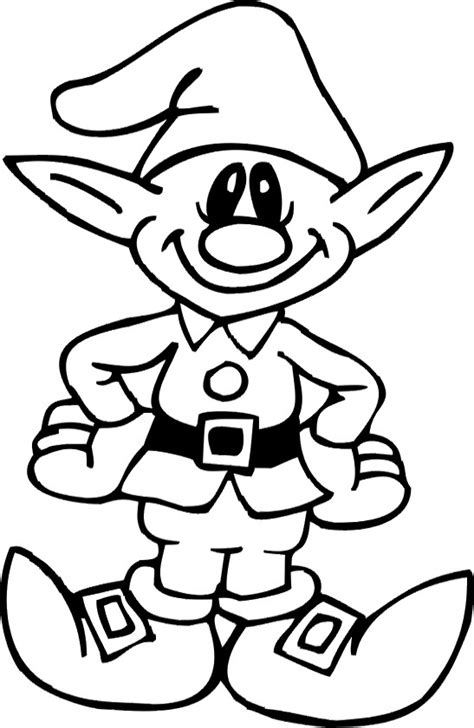 Christmas Girl Elves Coloring Pages