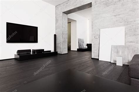 Modern Minimalism Style Drawing Room Interior Stock Photo By ©mrhamster